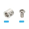 PATIKIL 10pcs 9x8mm Wire Rope Clip Steel Cable Clamp 5mm