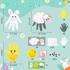 WATINC Animals Handprint Crafts Kits - 24Pcs Cute Bunny Chick