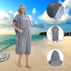 LSXD Poncho de Surf con Capucha, Bata de Baño de