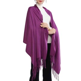 RIIQIICHY Scarf, Women's Scarf, Large Scarf, Weddings, Cashmere Touch, Solid, Thick, Warm, Birthday Gift, Christmas Gift, purple