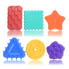 RoseFlower Fidget Toys Adults and Children - 4 Packs Stretchy Fidget Bracelets, Silent Fidget Toy, Textured Sensory Bracelet to Relieve Anxiety