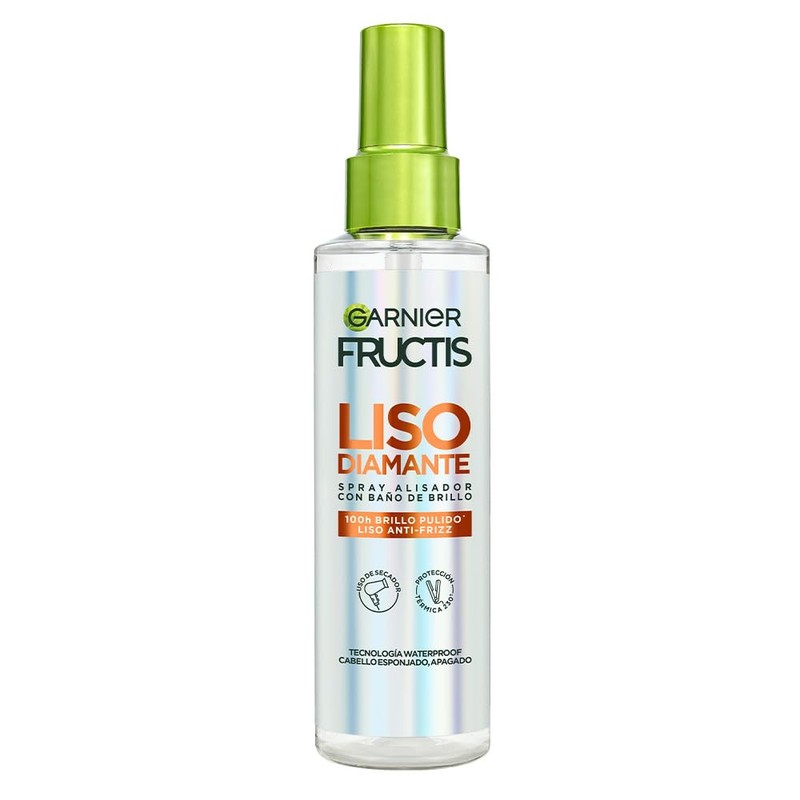 Garnier Fructis Liso Diamante, 100H Brillo Diamante Liso anti frizz