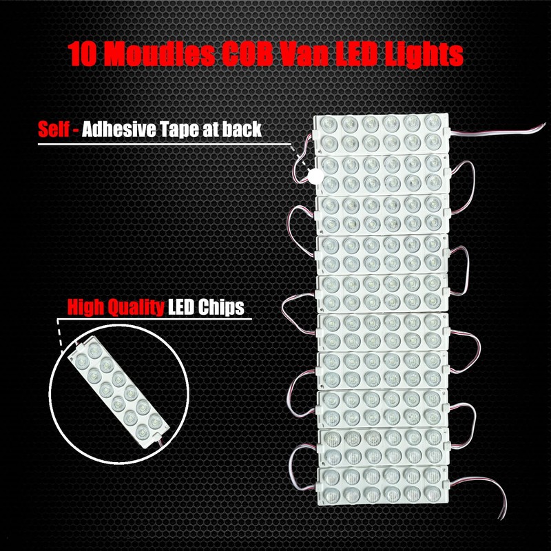 Ampper 12V Interior Van Lights, 120 LEDs Interior Light for