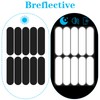HJZHII 10PCS Black Reflective Tape, Motorcycle Helmet Decals Reflective Stickers