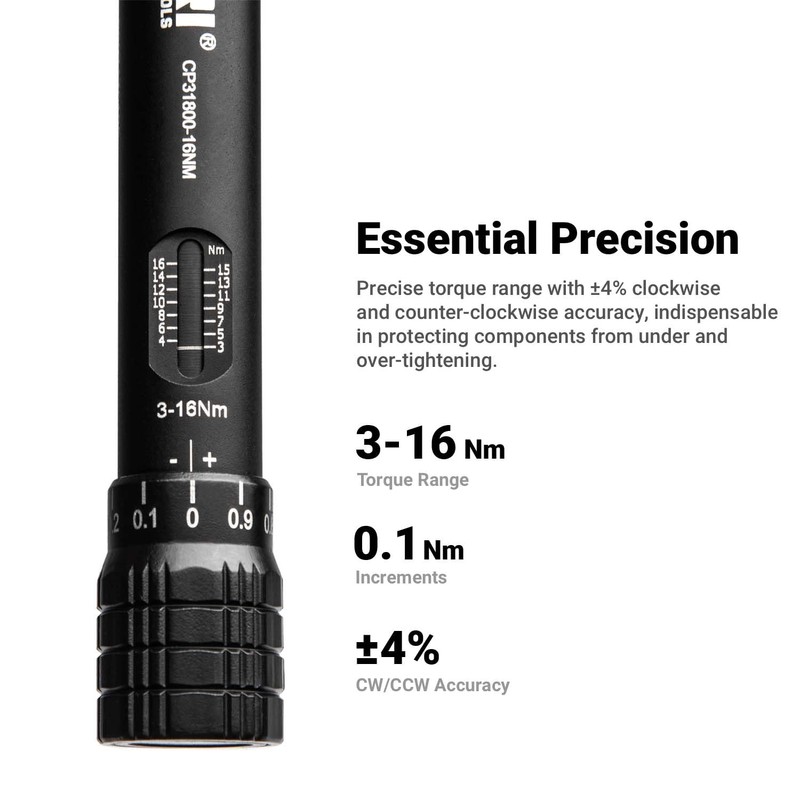 Capri Tools 1/4 in. Drive Mini Torque Wrench Set, 3-16