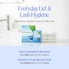 Cliradex Natural Eyelid, Eyelash, and Facial Cleansing Towelettes, Box of