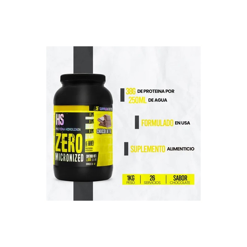 Proteína Whey Hidrolizada Zero 1kg Sabores Hiper Sport Full