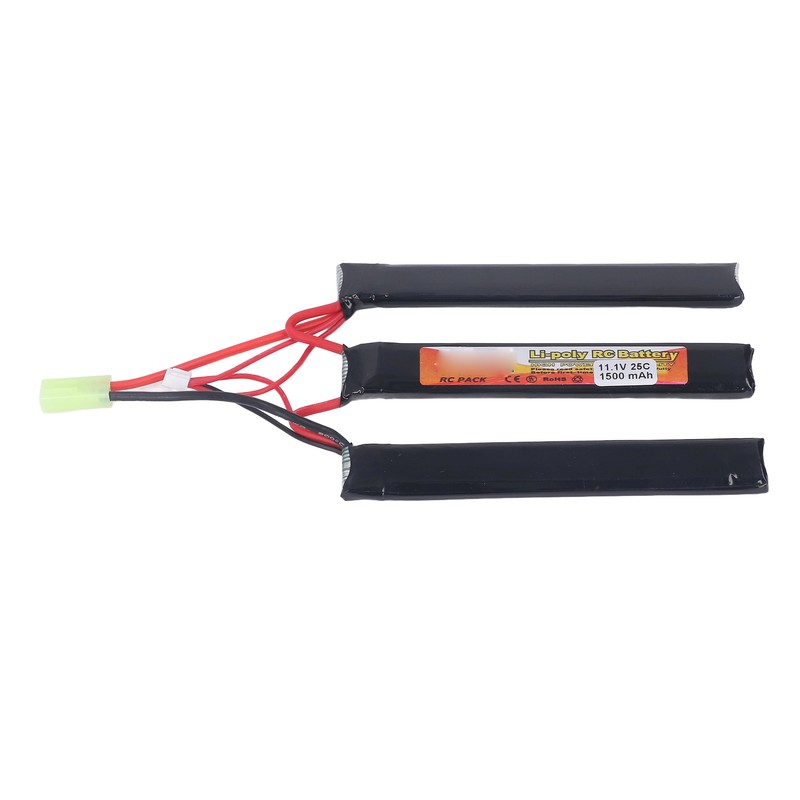 1500mAh Lipo Battery 25C Discharge Rate 11.1V 3S Lithium Cobalt