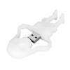 Cartoon U Disk White Skull Appearance High Speed Bulk Storage