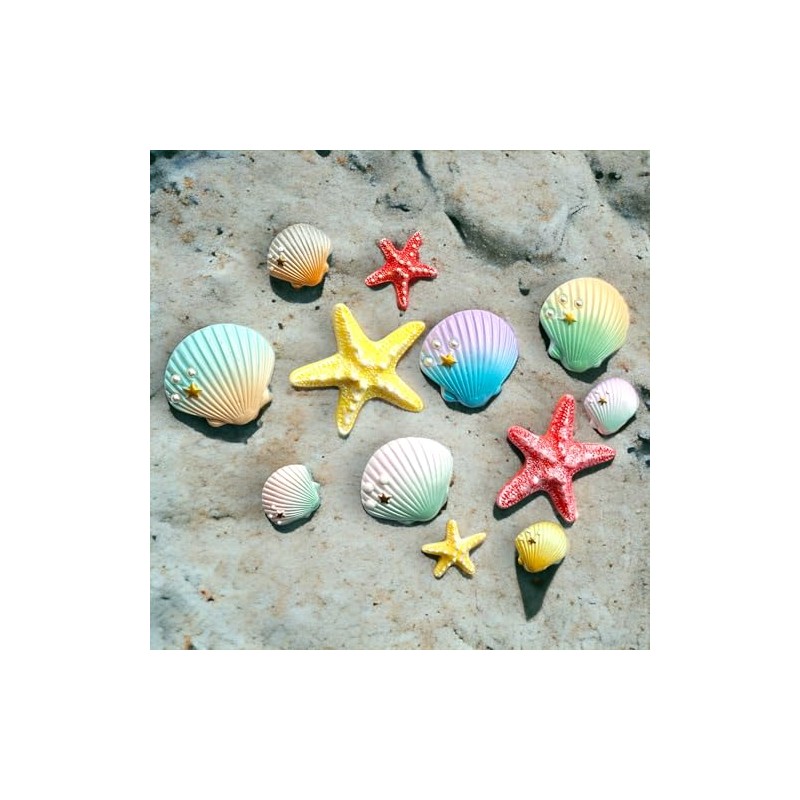 Fridge Magnets, Set of 12 Sea-Themed Decorative Magnets – Ocean-Inspired