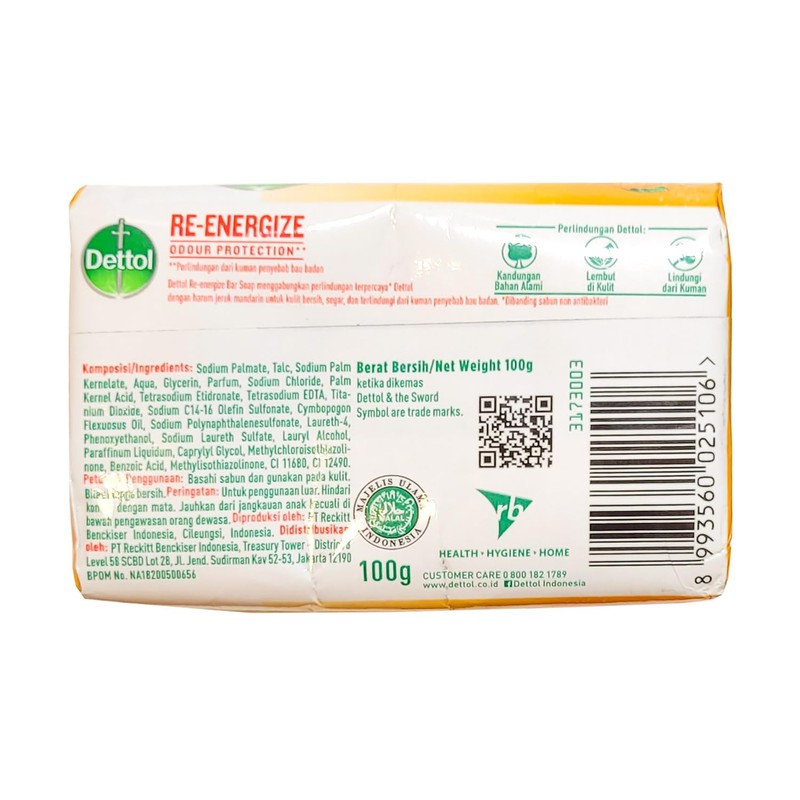 Dettol Antibacterial Soap Bar | Pack of 5, 100 g