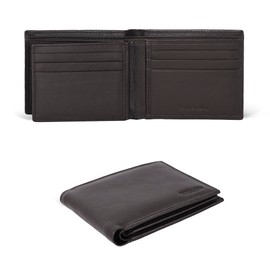 ESTALON Thin Leather Wallet For Men | Minimalist Design | Multiple Card Holder | RFID Blocked (Coffee)