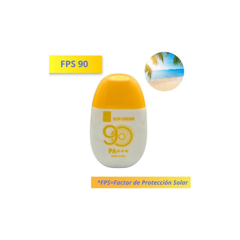 Protector Solar Sun Cream 90 Fps Crema Protege Humecta Pa