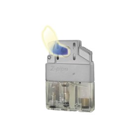 Vertigo by Lotus Lighters Z-Pipe Horizontal Flame Insert -Clear