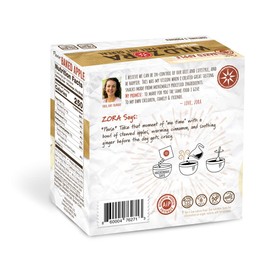 Wild Zora Instant Grain Free Hot Cereal - AIP Baked Apple - Oatmeal Substitute, AIP Friendly, Vegan Breakfast, No Sugar Added, Gluten Free, Nut Free - Individual Packets (5-Pack)