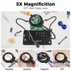 NOEVSBIG Helping Hands Soldering Station with Upgraded 5X Magnifying Lamp,