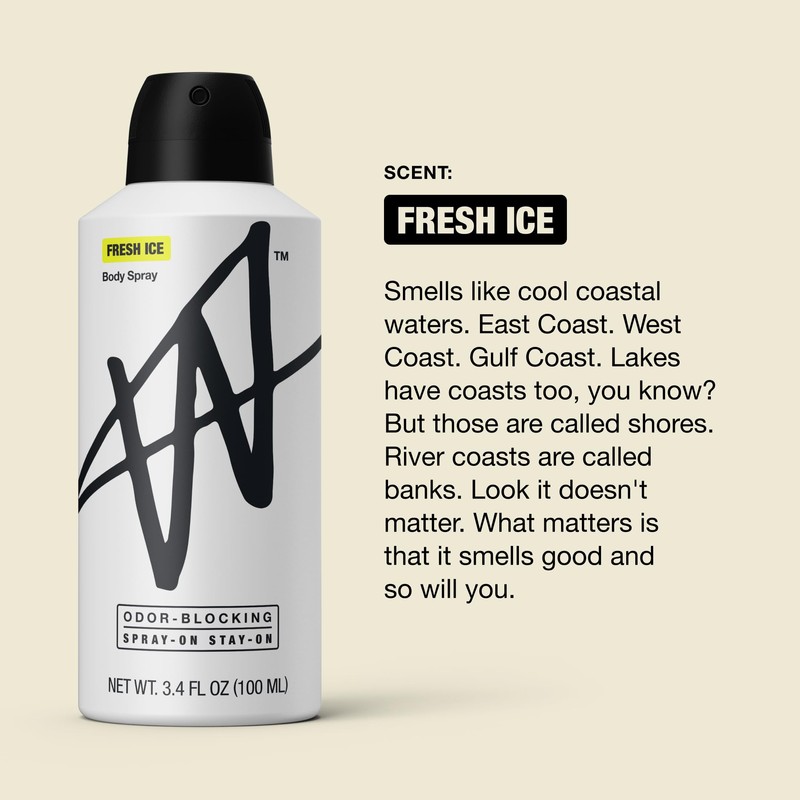 W By Jake Paul Body Spray for Men, Odor Blocking,