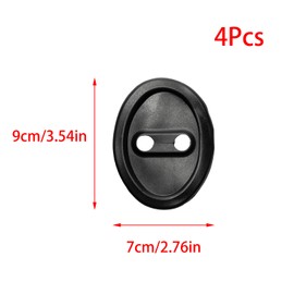 YUYUDEHM 4PCS Silicone Car Door Latch Protector, Car Door Lock Cover, Car Door Shock Absorber Pads