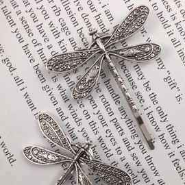 1Pc Dragonfly Hair Clip, Wedding Retro Styling Hair Clip, Bridal Headdress, Antique Headwear, Color Head Wear Styling Hair Accessories for Girls Women Bobby Pins Hairpins French