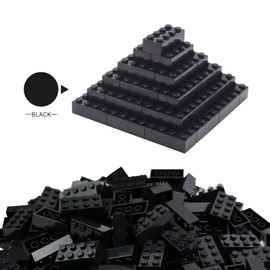 WYSWYG 320 Building Blocks, 2 x 4 Classic Bricks, High Quality, Compatible with Top Brands, Colourful, for Children & MOC Lovers, Black