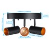LEONLITE 36W 5CCT 3 Light LED Directional Ceiling Spotlight Fixtures,
