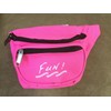 Yens 3 Zippered Fanny Pack w/Fun Logo, FN-03F (Neon Pink)