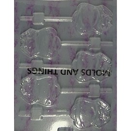 POLICE BADGE LOLLY Chocolate Candy Mold With Candy Making Instruction -set of 3
