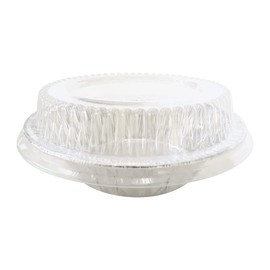 KitchenDance Mini Pie Tins with Lids - Premium 5 Inch Pie Tins - Mini Pie Pans with Lids for Baking Pies, Tarts, Cobblers, and Cakes - Essential for Professional and Home Kitchens 501P (50, Silver)