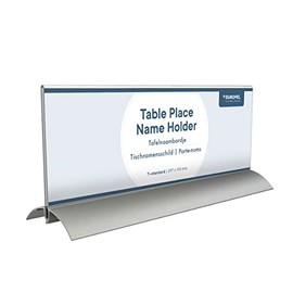 EUROPEL 350088 Table Name Plate Aluminium Acrylic 105 x 297 mm