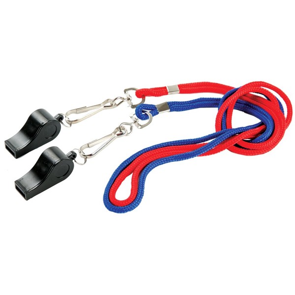Regent MacGregor PVC Sports Whistles, Multi, Small (Pack of 2)