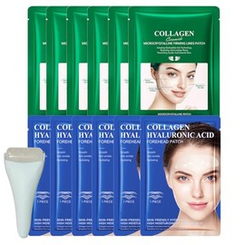 Rosardene Forehead Wrinkle Patches for Anti-wrinkles, Anti Wrinkle Patches (Blue Forehead & Green Face 12PCS)