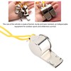 24pcs Stainless Steel Sports Whistles with Lanyard Loud Crisp Sound