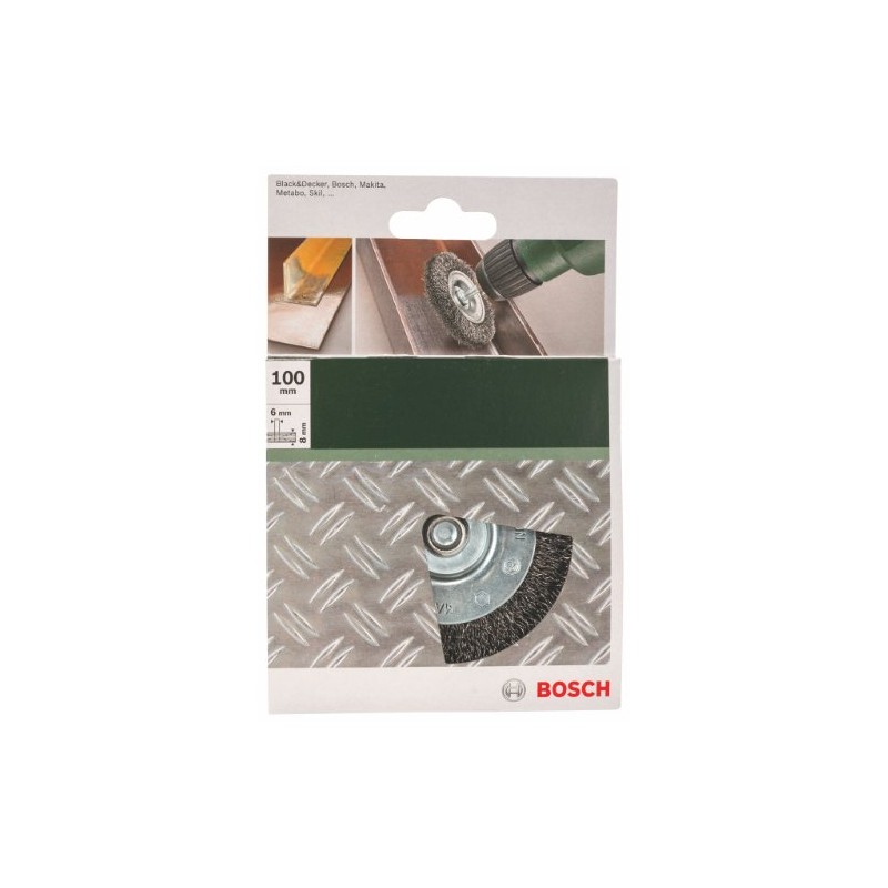 Bosch 2609256532 6 x 100 mm Wire Wheel Crimped Wire