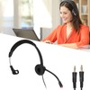 3.5mm Monaural Headset 3 Section Dual 3.5mm Plug PC Business