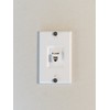 Legrand On-Q WP3467WH Phone Wall Plate, Keystone Wall Plate with
