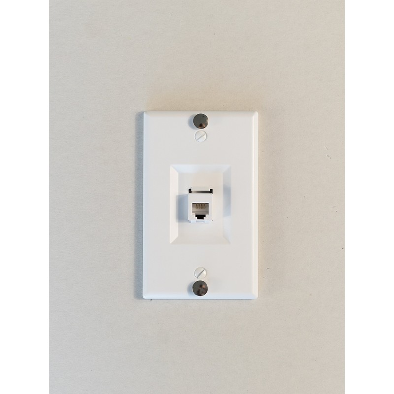Legrand On-Q WP3467WH Phone Wall Plate, Keystone Wall Plate with