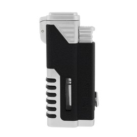 JetLine Gotham Black Quad Torch Red Flame Lighter