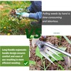 Weeding Artifact Uprooting Weeding Tool Gardening,15.7in Weed Puller Tool,4 Teethes