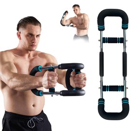 HOTWAVE Twister Arm Exerciser,Adjustable Spring Workout Bar, Forearm Triceps Chest Enhanced Exercise Strengthener,Portable Home Fitness Equipment