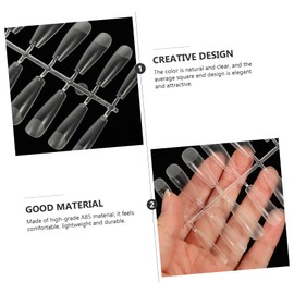 Baluue 240pc Fake Nails Tips Nail Extensions for Women Easy Diy Nail Art Decor for Home Use