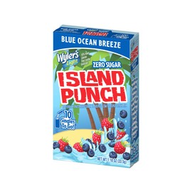 Wyler's Light Island Punch, Blue Ocean Breeze, 10 CT, (Pack of 6)
