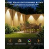 20 Pack Solar Fence Lights Outdoor ,Warm White + RGB