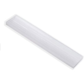 NORTHLANDZ Selenite Crystal Plate Ruler, Charging Station for Crystals and Stones, Best for Healing and Meditation