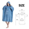 Hiturbo Plush Changing Robe, Fluffy Wearable Blanket, Soft Oversize Hooded