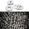 360PCS Flat Washers, Stainless Steel Silver Round Metric Flat Washers