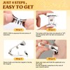 QUEWEL Upgrade Soft-Magnetic-Eyelashes Natural Look, Reusable Magnetic Lashes with Applicator,