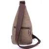 Donally Women's Canvas Body Bag, Shoulder Bag, Zipper, gray