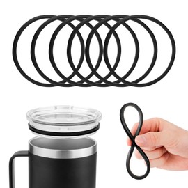 PEUTIER 6pcs Lid Seal Gasket Replacement for Yeti 35/42 OZ Cup, Water Bottle Rubber O-Ring for Tumbler Insulated Stainless Steel Mugs