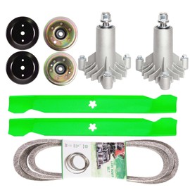 Deck Rebuild Kit for Craftsman 42 Inch LT1000 LT2000 LTX1000 Riding Mower 2 130794 532130794 Spindle 2 Blade 1278431 1 Be lt 21547082 and Pulleys 2 153535 Deck Idler 1 173438 Idler 1 173437 Idler