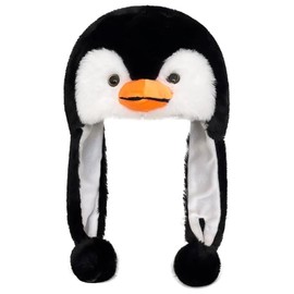Veryrich Plush Penguin Hat, Super Soft Warm Animal Hats,Cozy Winter Hat Novelty Party Cap for Kids Girls Boys - One Size
